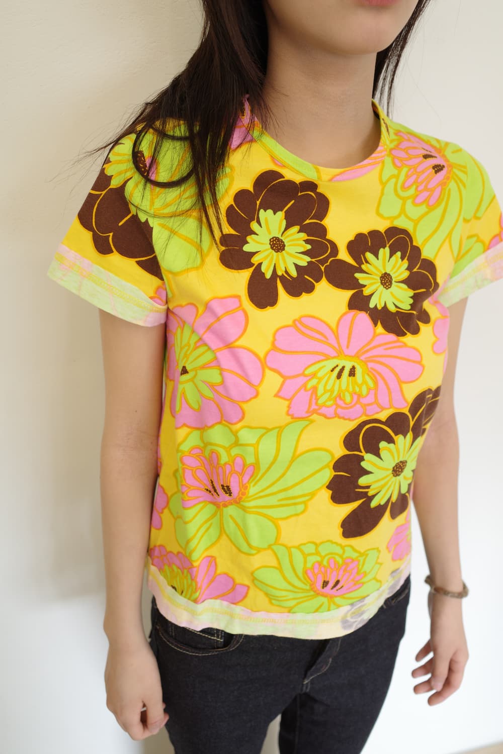 Comme des Garcons Yellow Flower T-Shirt 상품이미지1