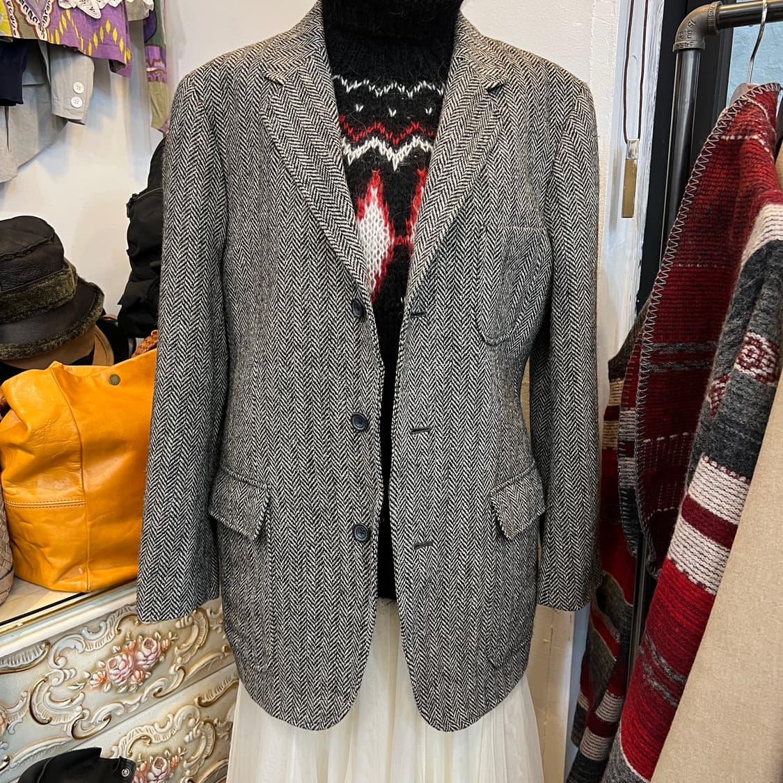 J.press 해리스트위드 헤링본 트위드 자켓 상품이미지9