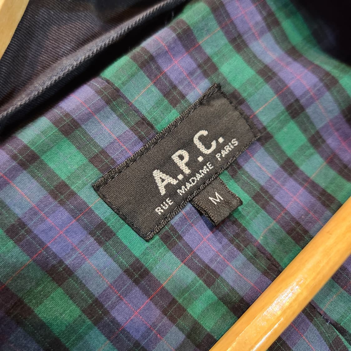APC 아페쎄 남성 헤비코튼 트렌치 코트 M 100 다크네이비 상품이미지2