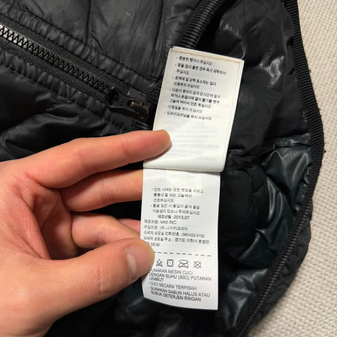 나이키 스몰로고 경량 패딩 자켓 상품이미지6