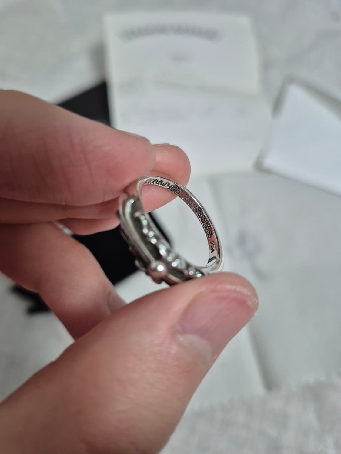 크롬하츠 베이비 플로랄 링 US9 상품이미지2