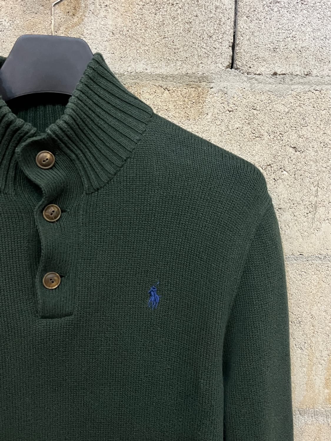 폴로 랄프로렌 버튼 업 코튼 니트 상품이미지4