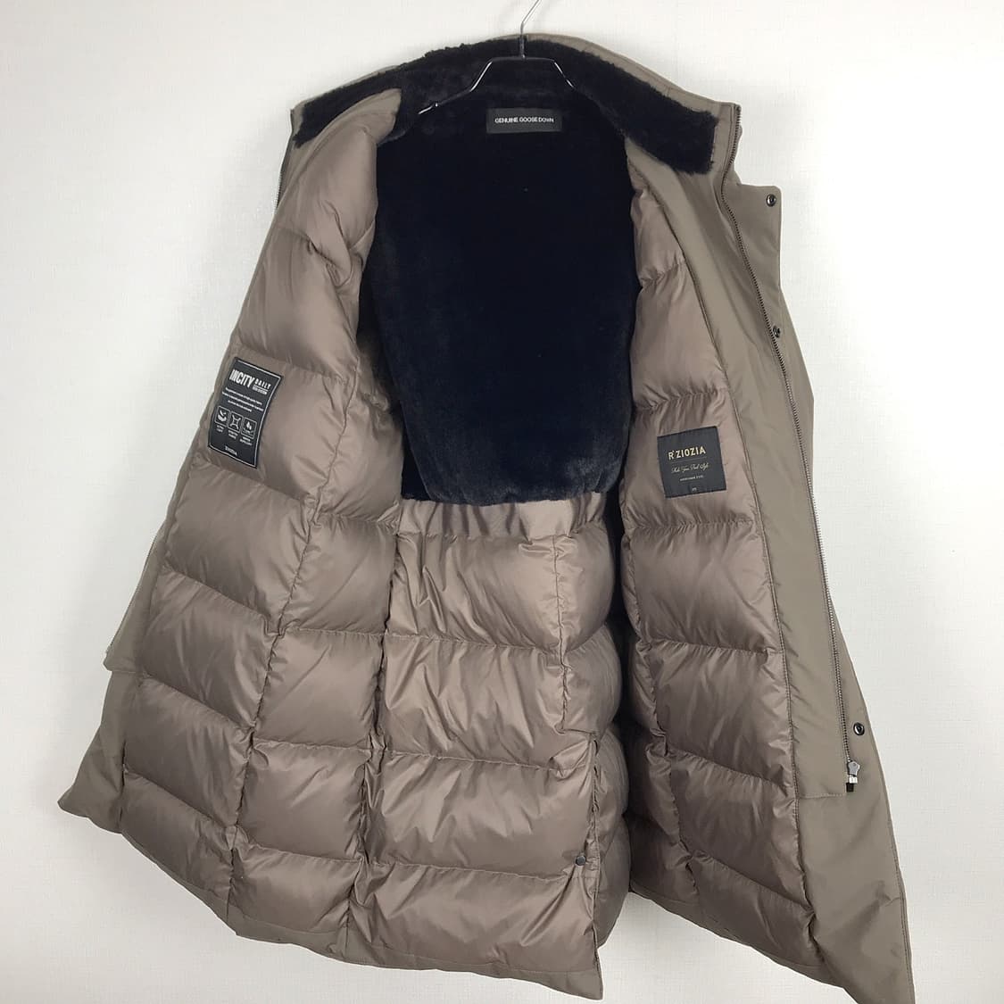 지오지아 이중 플라켓 구스다운 패딩코트 남성105 상품이미지7