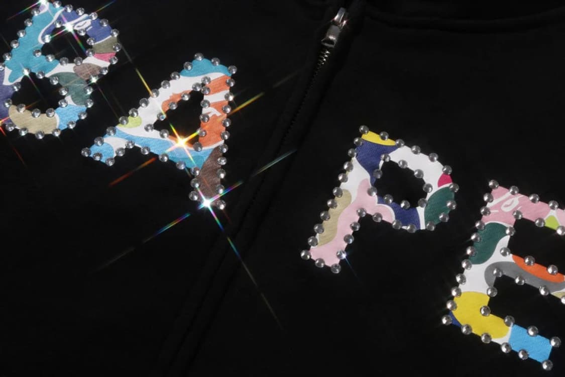 베이프 멀티 카모 크리스탈 후드집업 상품이미지2