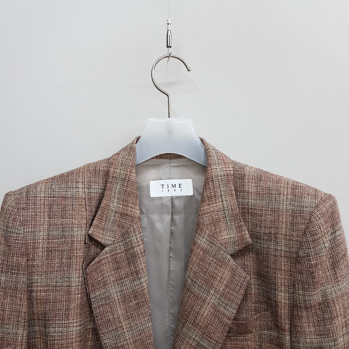 한섬 타임 클래식 체크 테일러드 자켓 88-96-165사이즈 상품이미지3