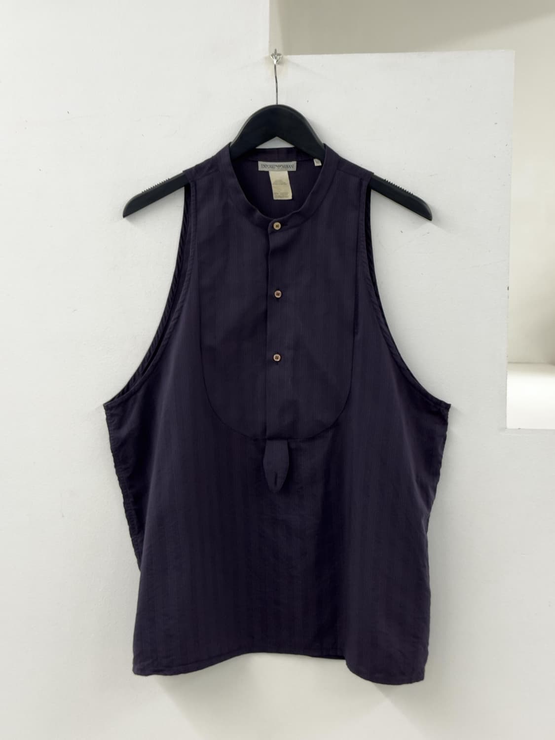 90s 엠포리오 아르마니 슬리브리스 셔츠 상품이미지2