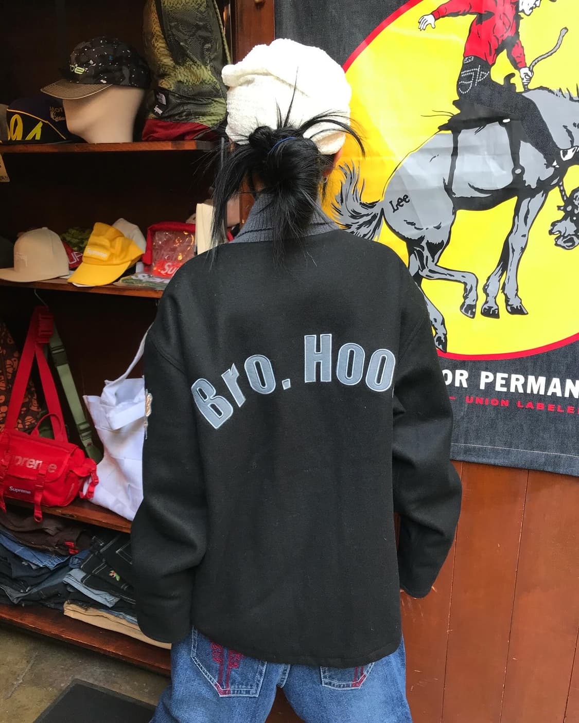 Bape X Neighborhood Collaboration 바시티자켓 상품이미지2