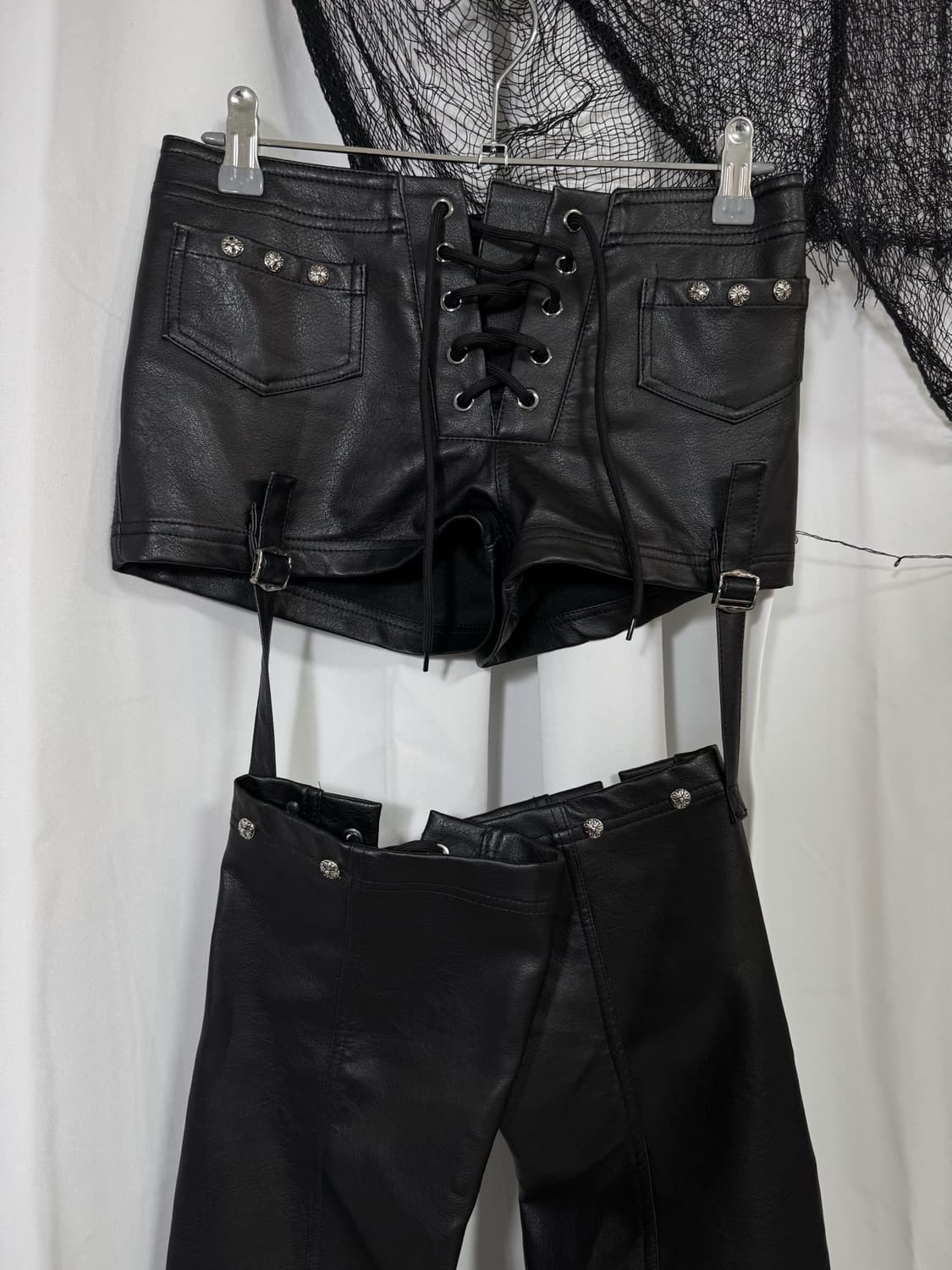 leather detail pants 상품이미지2