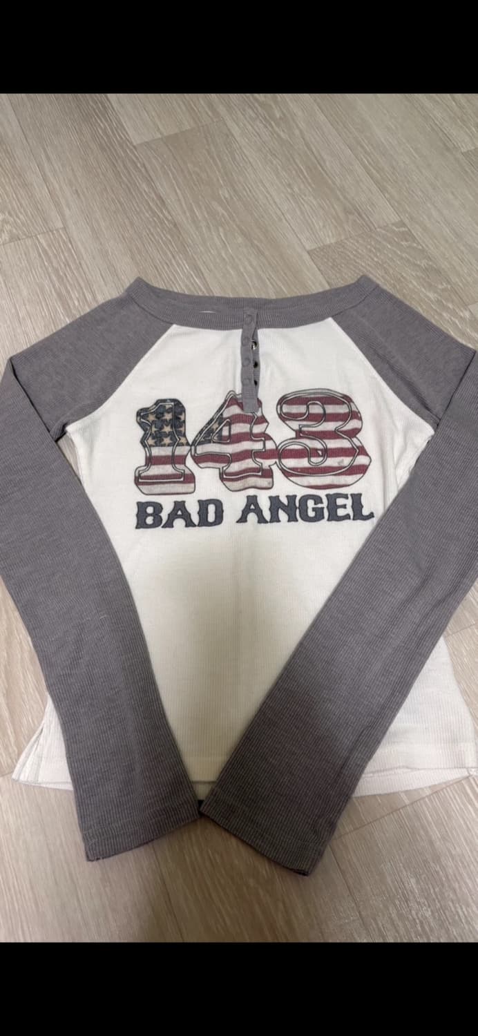 스컬프터 플래그 래글런 긴팔 티셔츠 상품이미지2