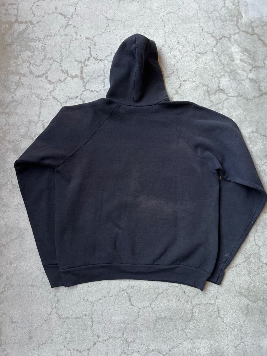 90s USA제 Fruit of the Loom 블랙 스웨트 후디 상품이미지3