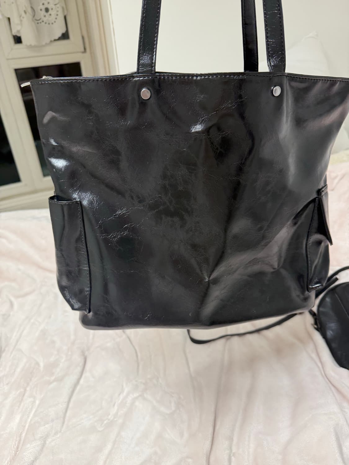 레더 체인 숄더백 상품이미지4