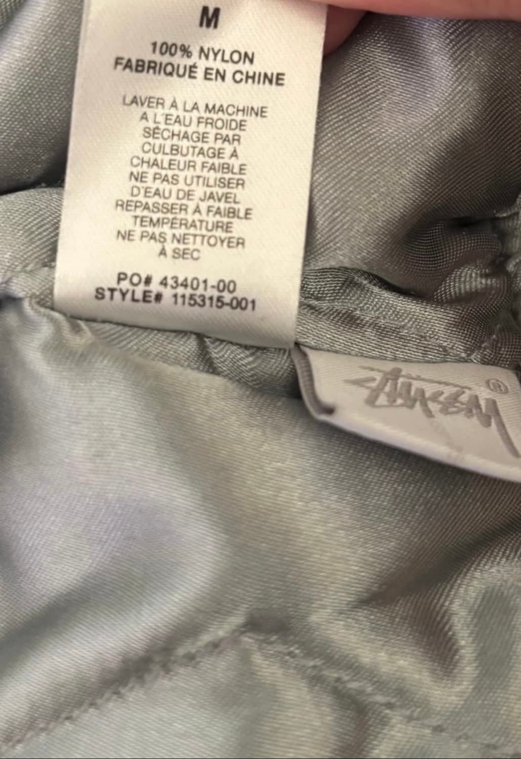 스투시 자켓 항공점퍼 블루종 ma-1 상품이미지6