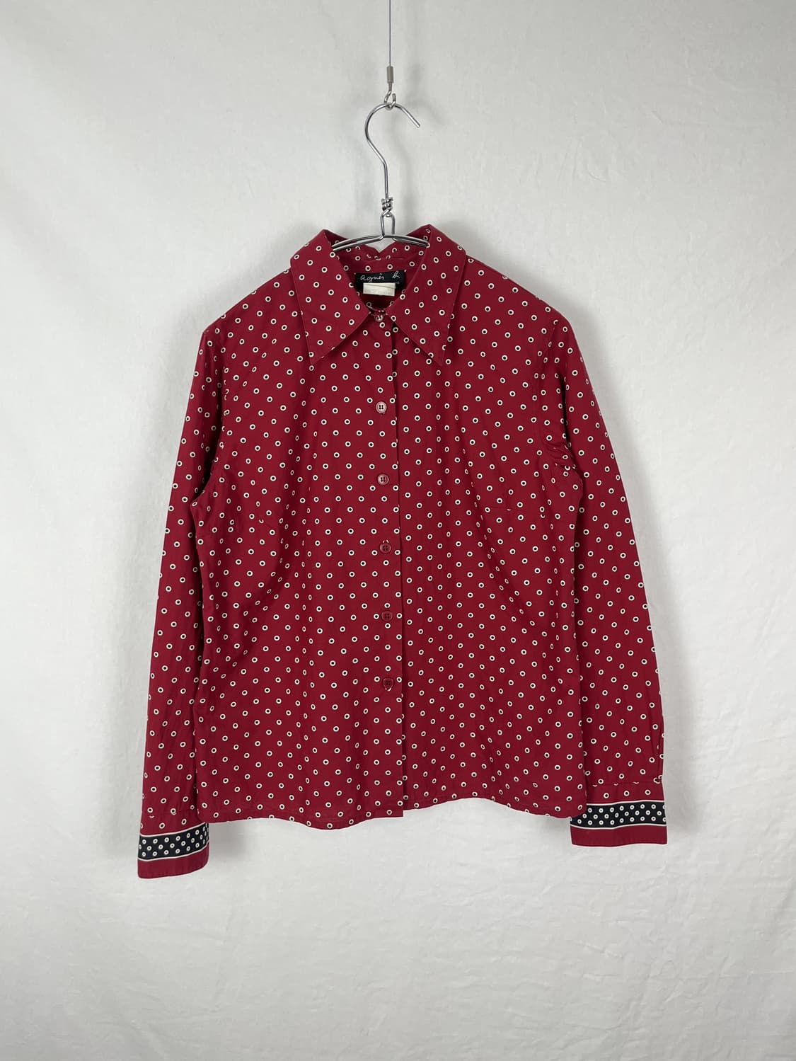 Agnes.B 도트 레드컬러 셔츠 상품이미지2