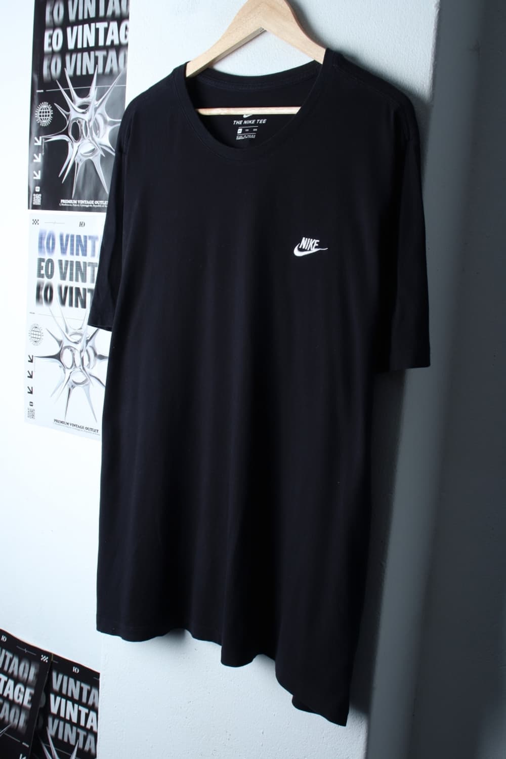 (2XL-4XL) 나이키 반팔 티셔츠 빅사이즈 스몰로고 블랙-7B39 상품이미지1
