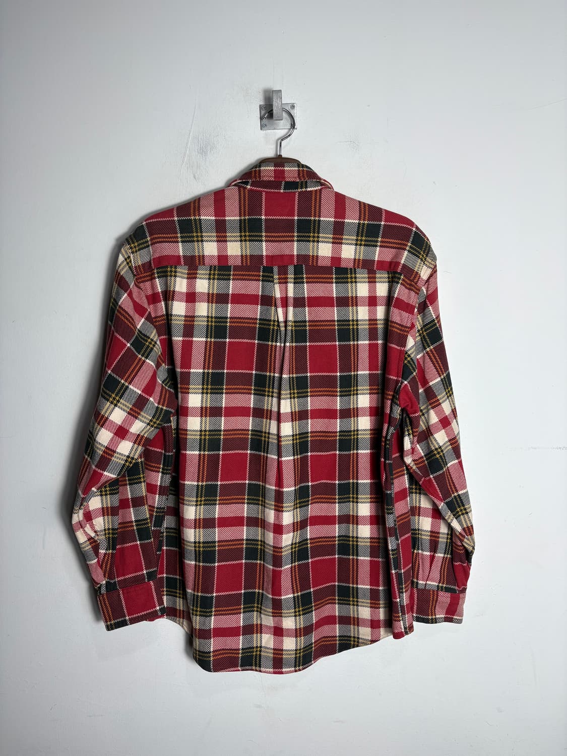 에디바우어 헤비 코튼 레드 체크 셔츠 상품이미지5