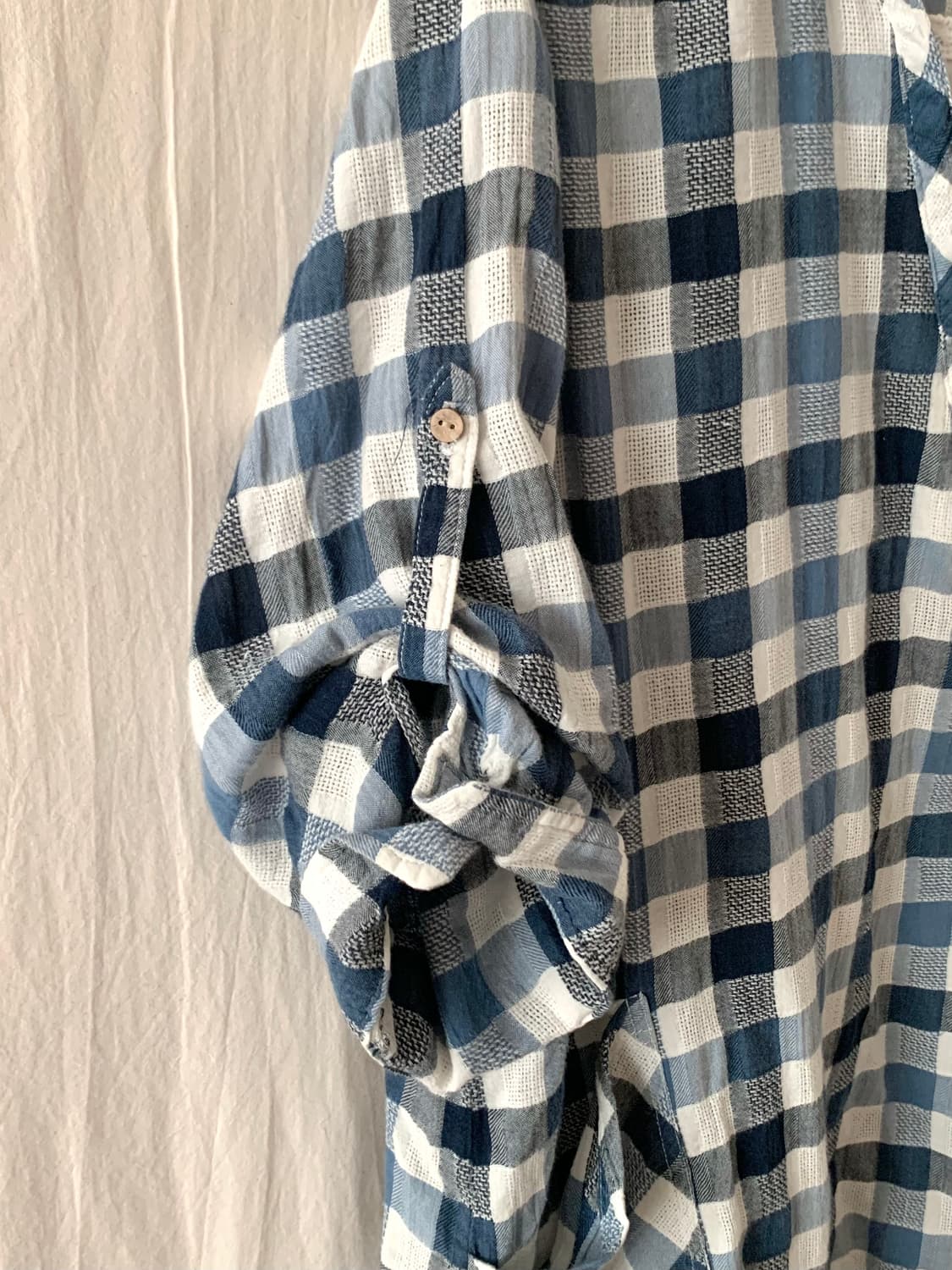 Cest Bien ! Vous 체크 둥카 레이스 셔츠 상품이미지4