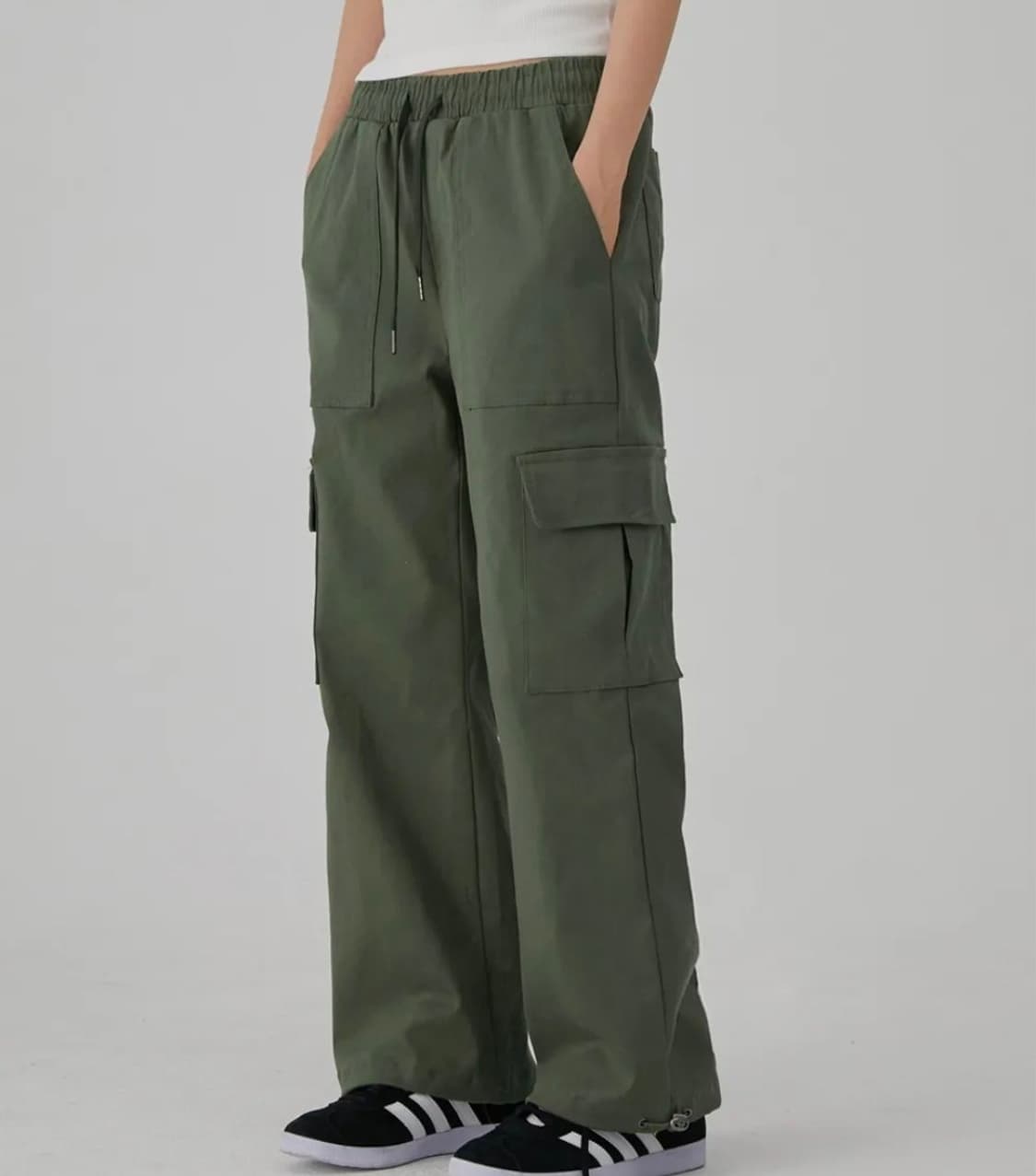 어커버 카고 바지 블랙 카키 2pack 상품이미지1