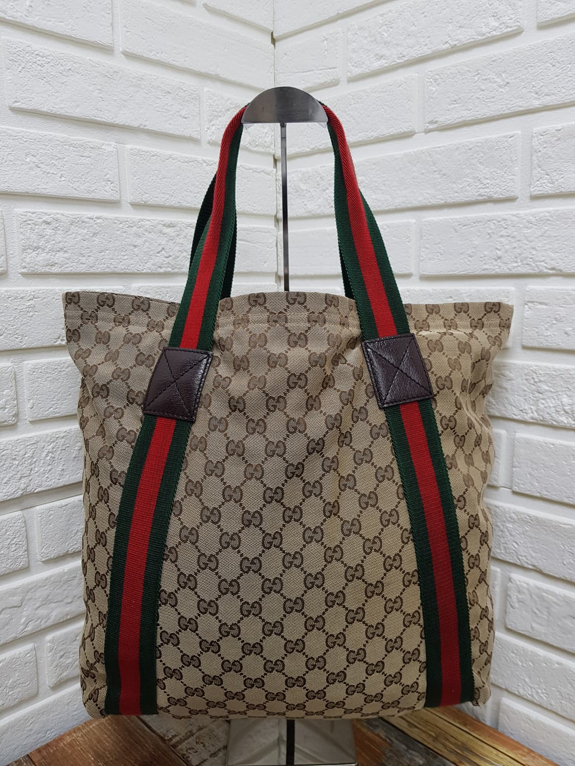 [정품] 구찌 gg자가드 삼색 트리밍 2way백 상품이미지5