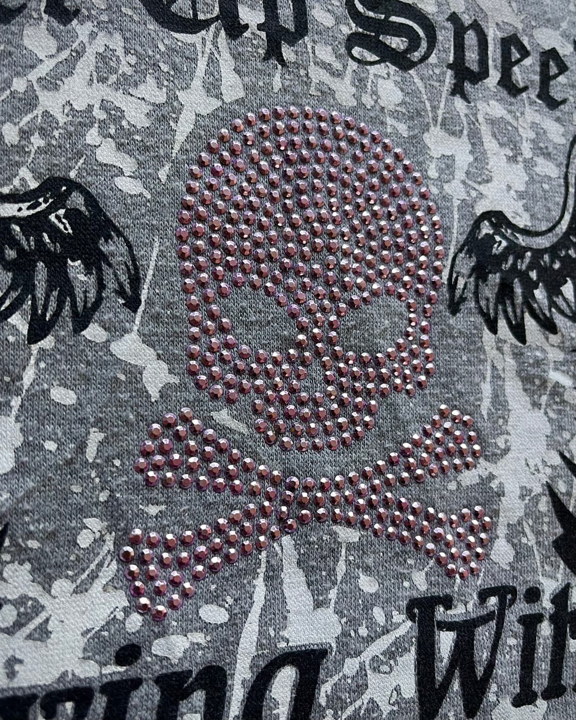 90s Jpn Skull Cubic Lettering Sweatshirt 상품이미지4