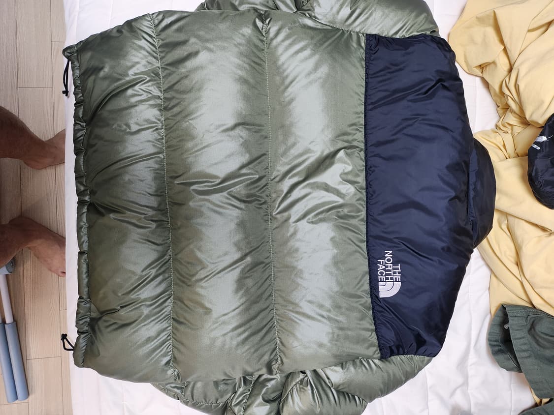 노스페이스 눕시 700 패딩 카키 105 새상품급 상품이미지2