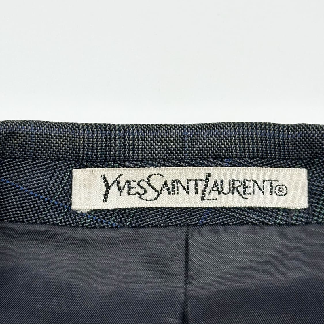 YSL 입생로랑 올드 아카이브 체크패턴 블레이져 자켓 L 상품이미지5