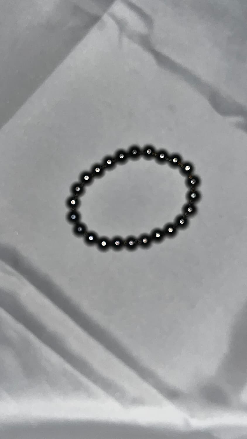 실버 비즈 라운드 팔찌 상품이미지2