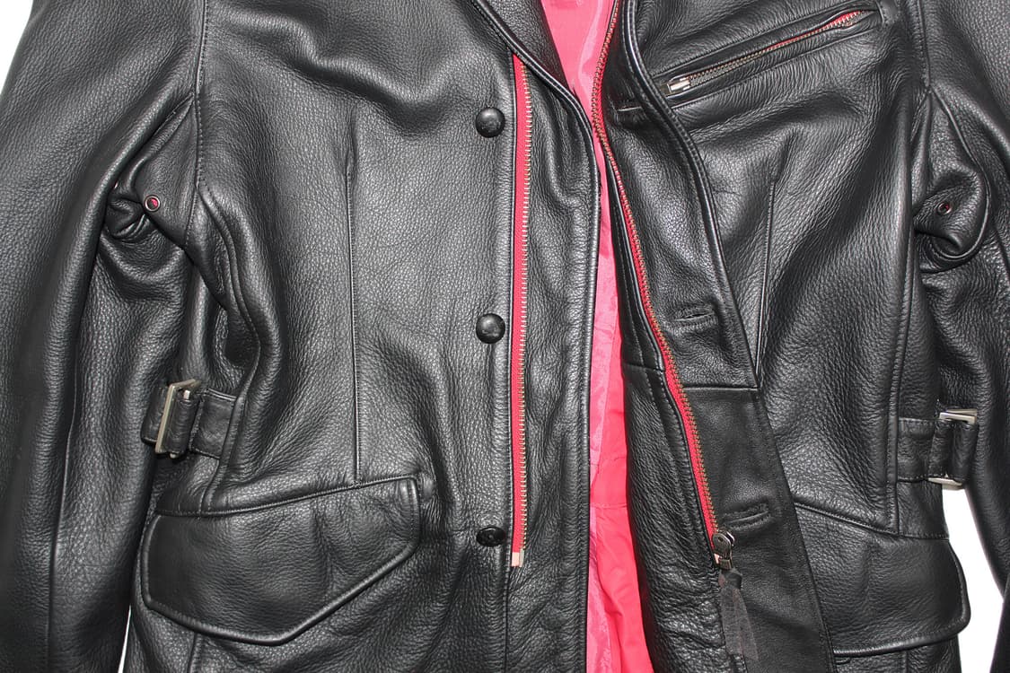 2000s Japan 카우레더 코트 상품이미지4