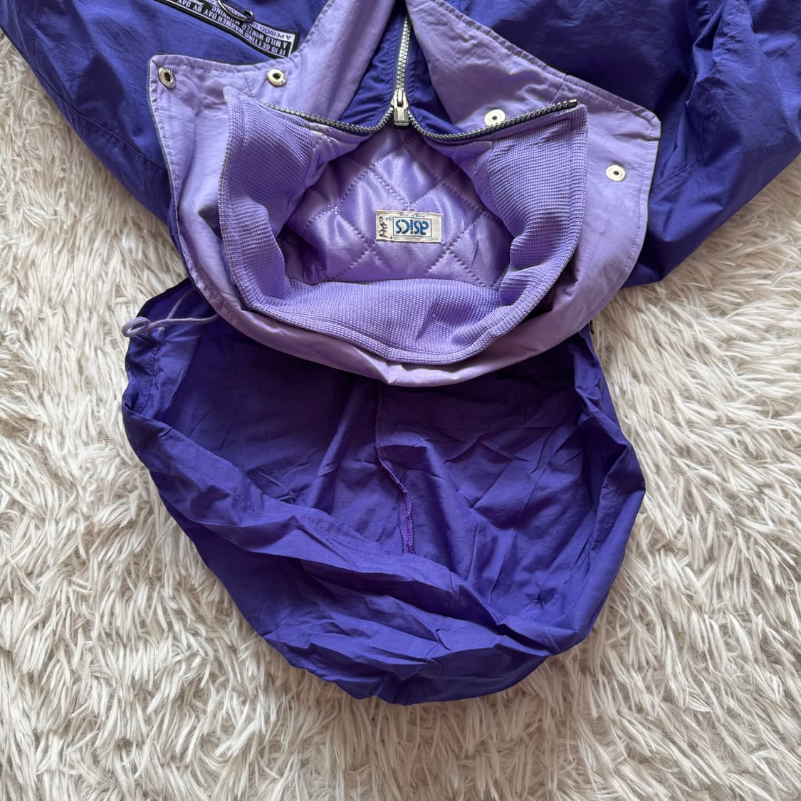 ASICS 일본빈티지 나일론 바람막이 아식스 빈티지바람막이 m 95 상품이미지9