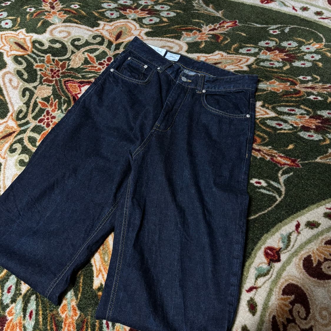 Youth 21FW wide denim pants one wash (M) 상품이미지4