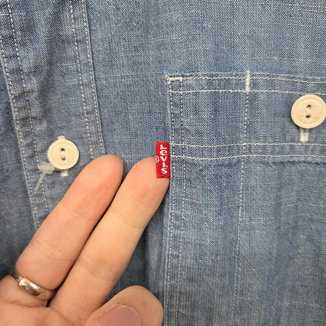 리바이스 데님 셔츠 남방 긴팔 남L 상품이미지3