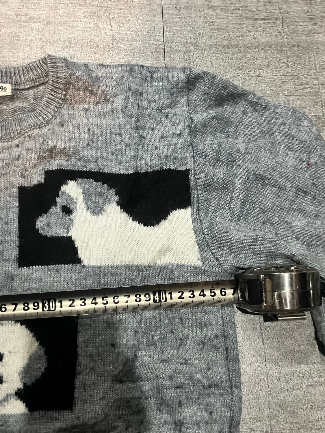 일본빈티지 Skipflamingo 하구미모리걸 아메카지 퍼피 니트스웨터 상품이미지2