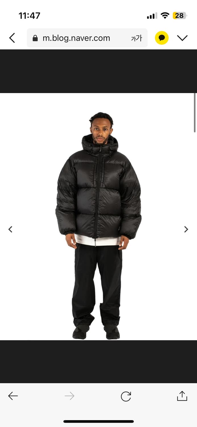 Roa 로아 헤비 다운 자켓 패딩 아스팔트 L사이즈 상품이미지2