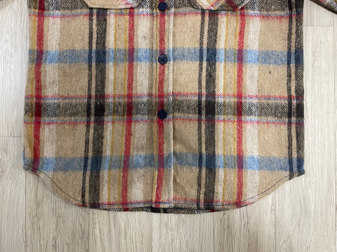 95) 70's Brewster 미군 체크 울 셔츠(RRL&LVC&폴로) 상품이미지5