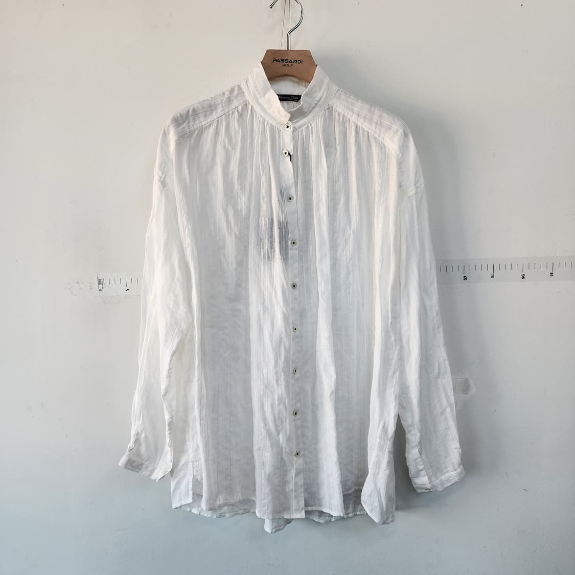 마시모두띠 화이트 헨리넥 셔츠 상품이미지1