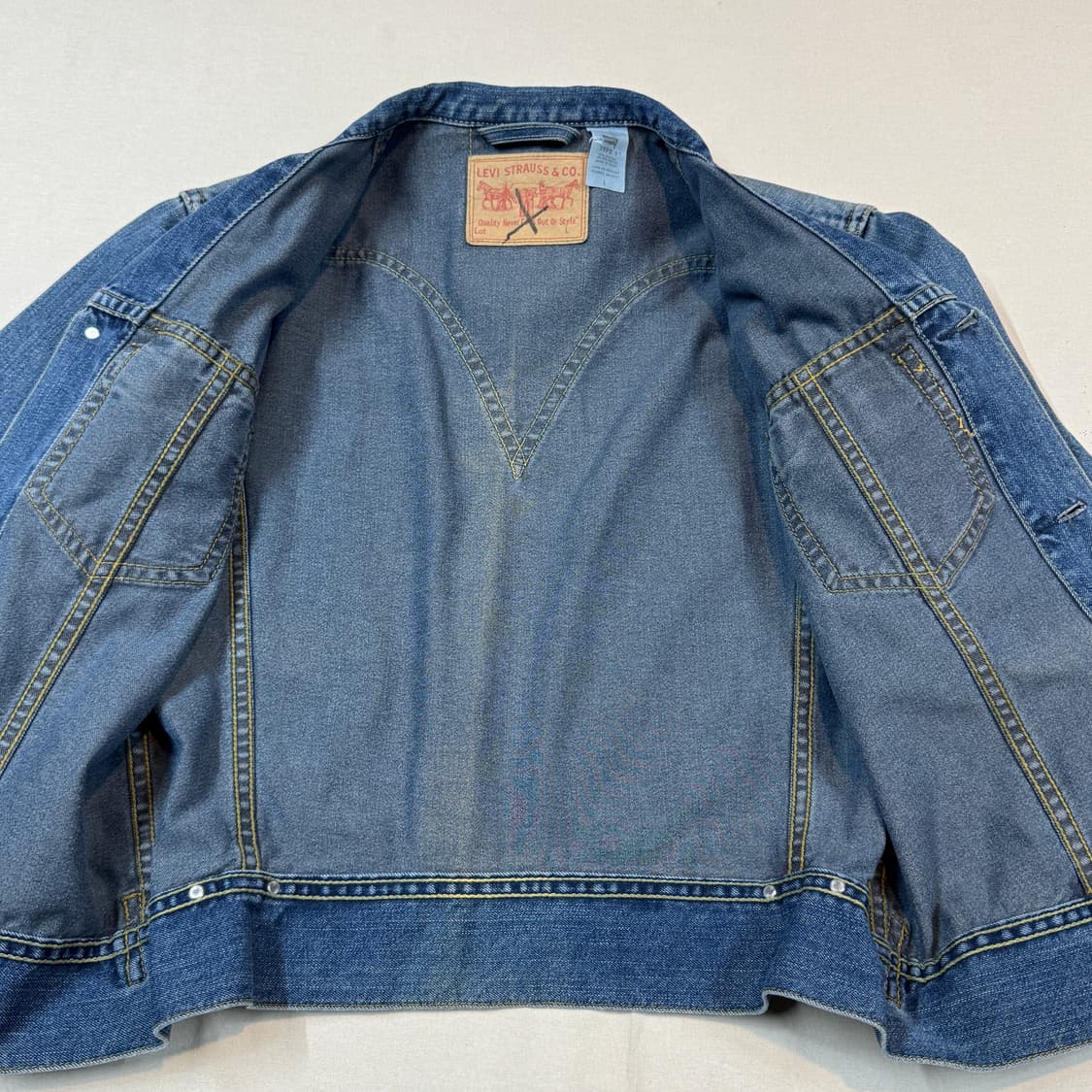 L) 리바이스 아이코닉 데님자켓 TYPE 1 데님 청자켓 상품이미지5