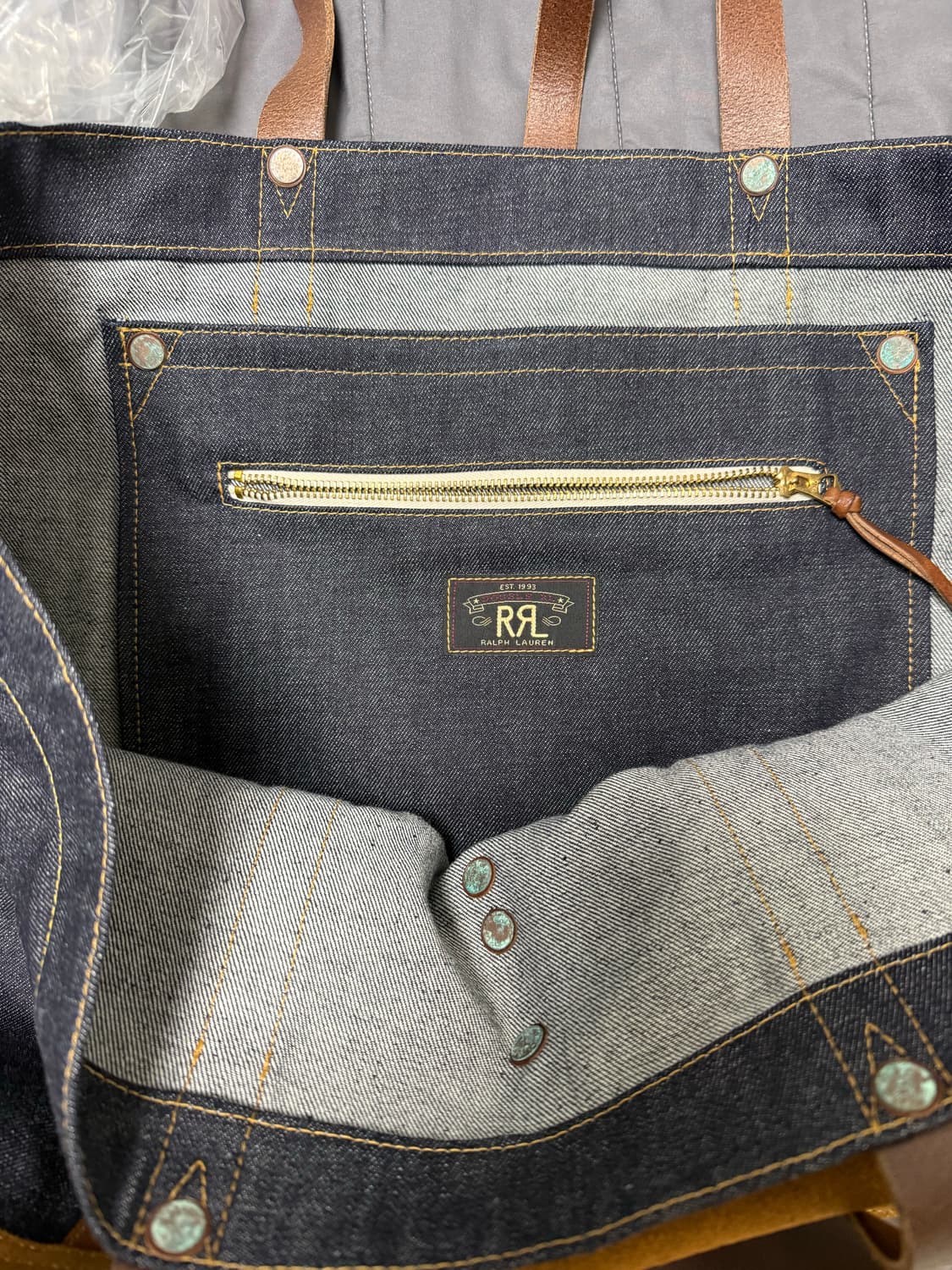 RRL 데님 토트백 상품이미지5