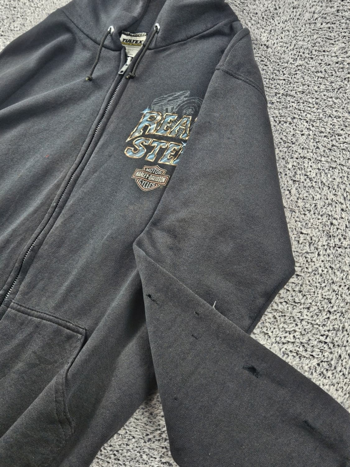 1996 툴텍스 & 할리데이비슨 스웻 후드 집업 ( M ) / 11273 상품이미지7