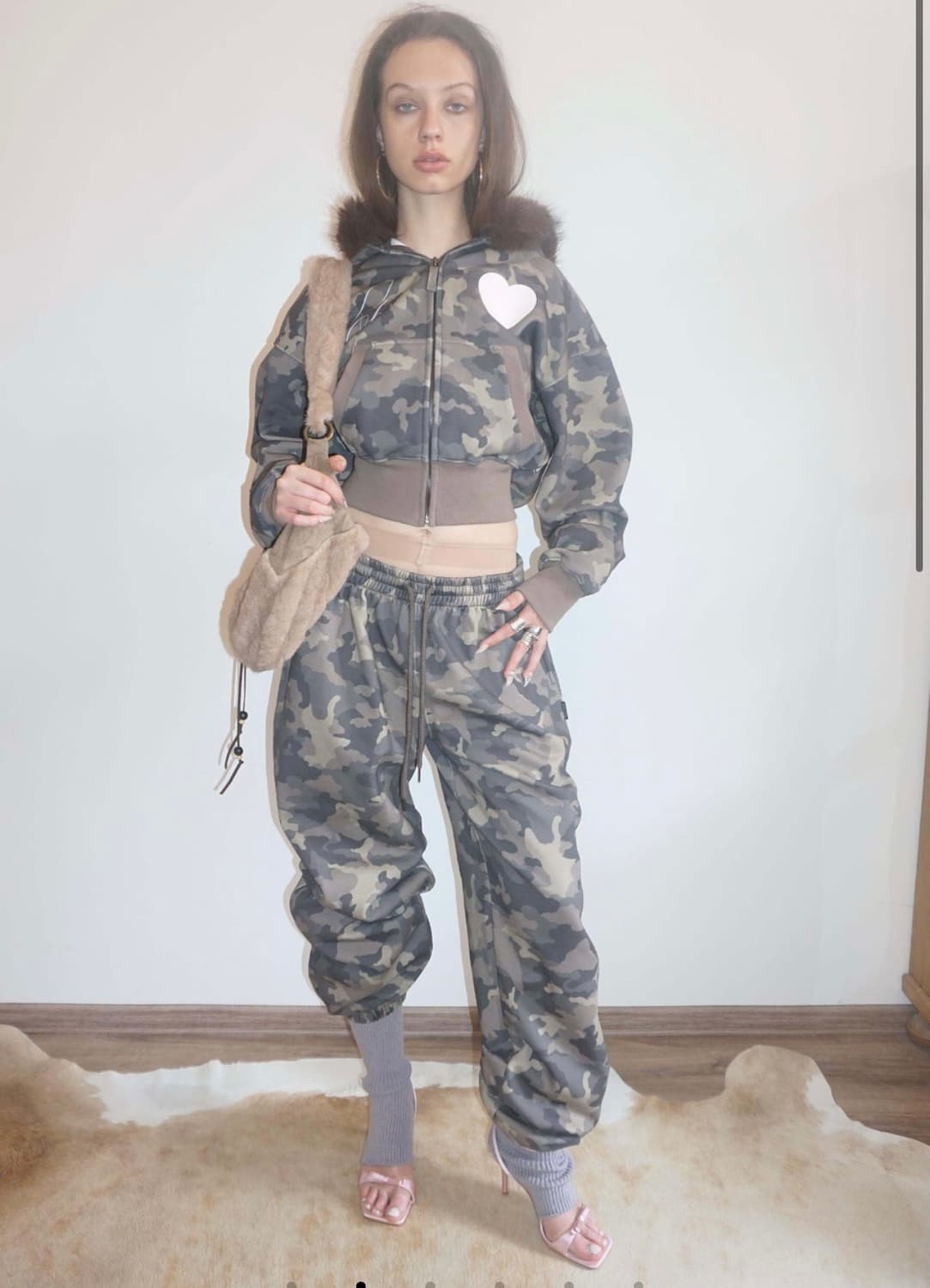 스컬프터 포레스트 카모 스웻팬츠 상품이미지1