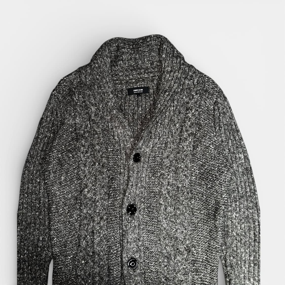 COMME CA ISM Shawl Collar Knit Cardigan 상품이미지2