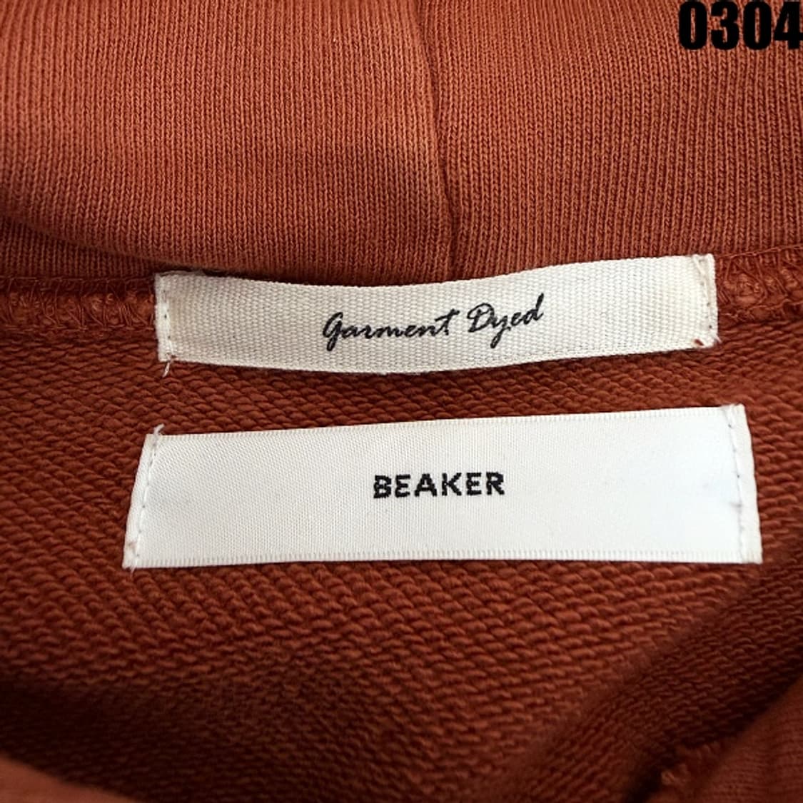 비이커 가먼트 다잉 후드 스웻셔츠 후드티 95 실측 XL 0304 상품이미지6