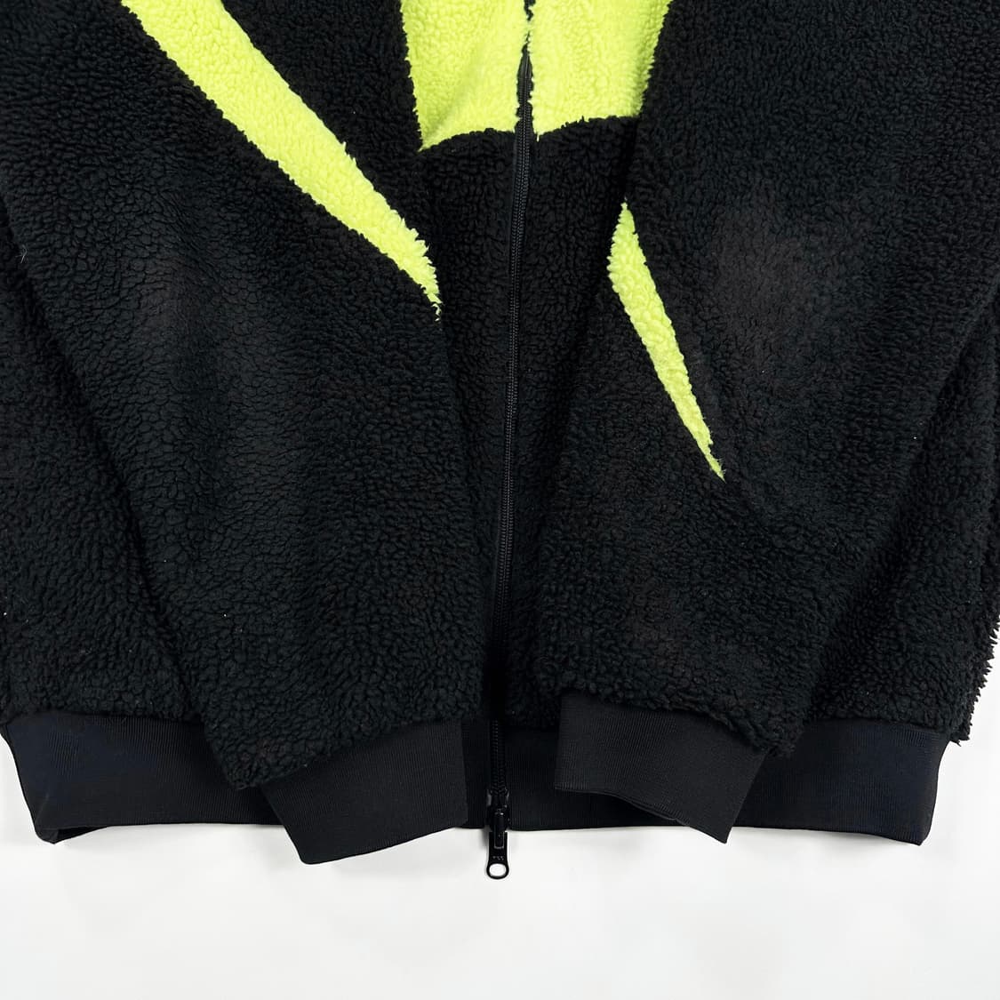 나이키 빅스우시 리버시블 양털 후리스 블랙 형광 L 상품이미지4
