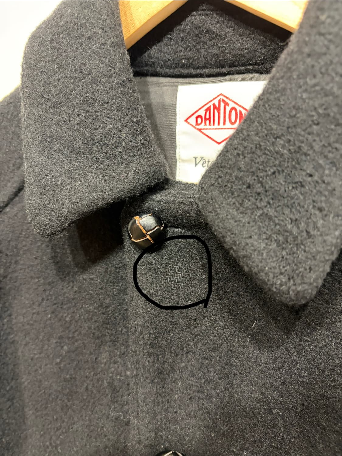 단톤 울 하프 코트 상품이미지5