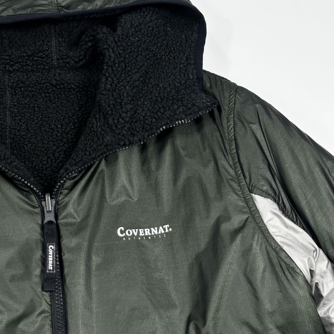 커버낫 리버시블 블랙 후리스 점퍼 자켓 (S) 상품이미지3