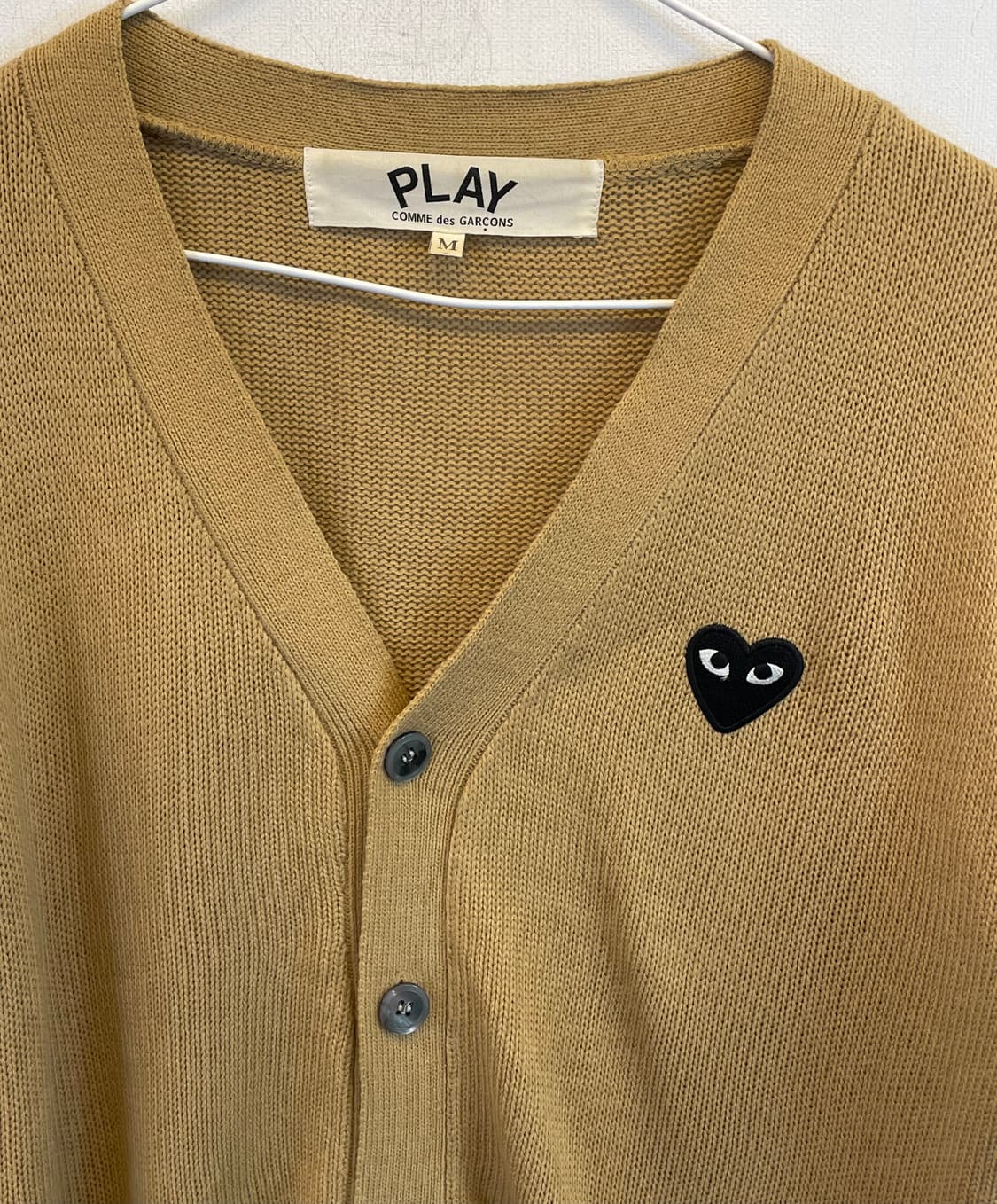 꼼데가르송 PLAY 가디건 베이지 M 상품이미지2