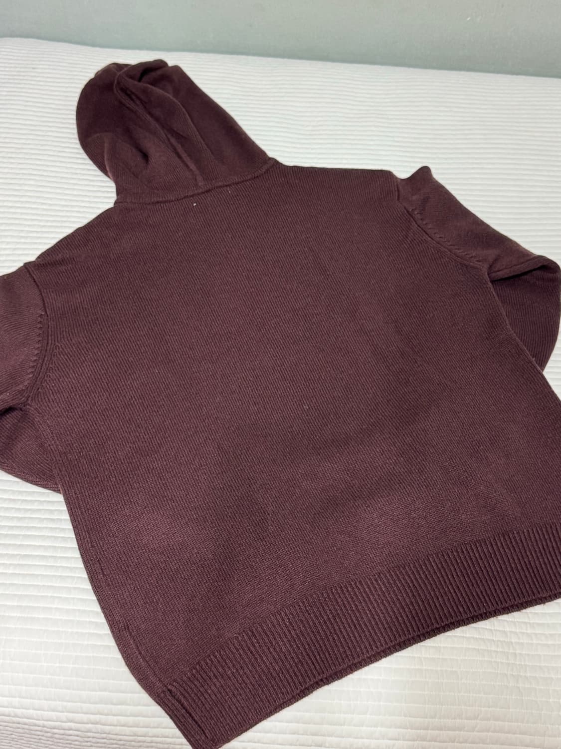 월스와일무브먼트 Comfy Knit Hoodie Maroon [2] 상품이미지2