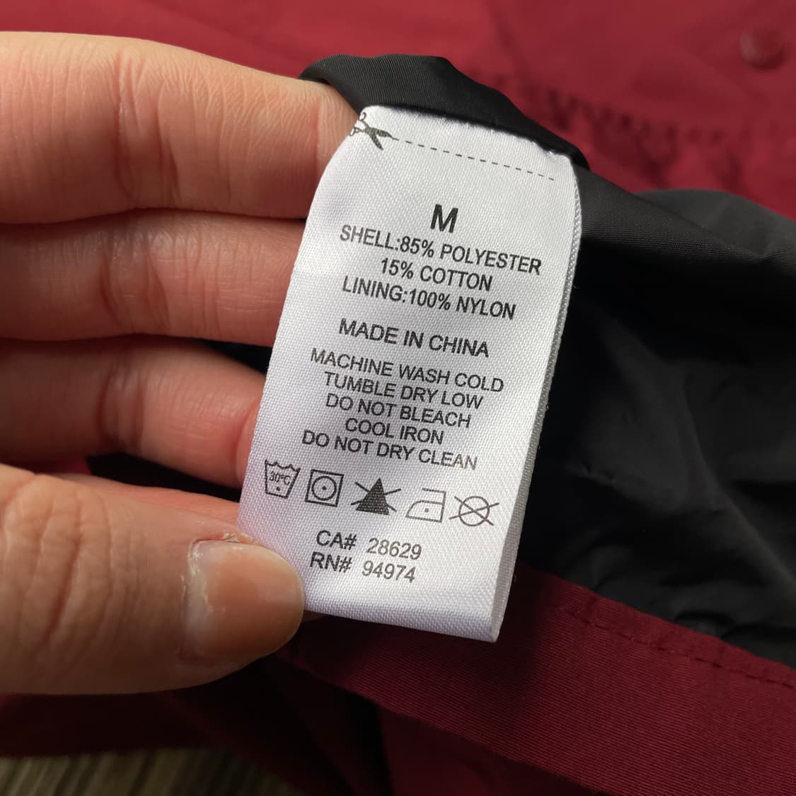 스투시 코치자켓 번트 레드 상품이미지7