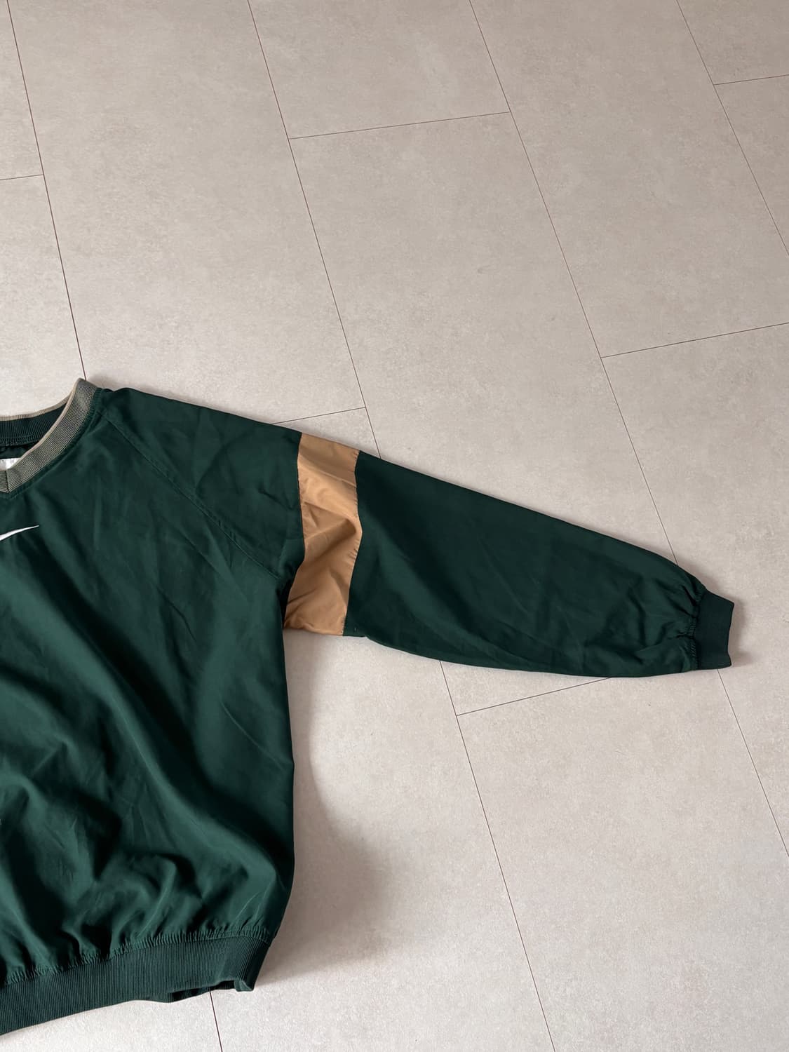 90s Nike 빈티지 트레이닝 풀오버 브이넥 · 밀리터리 그린 L 상품이미지2