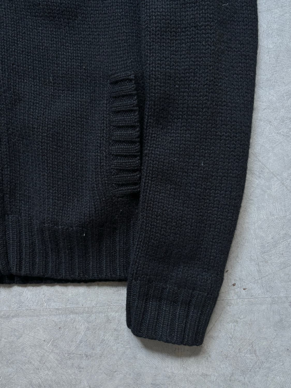 Polo 폴로 랄프로렌 블랙 캐시미어 블렌드 니트 집업 상품이미지6