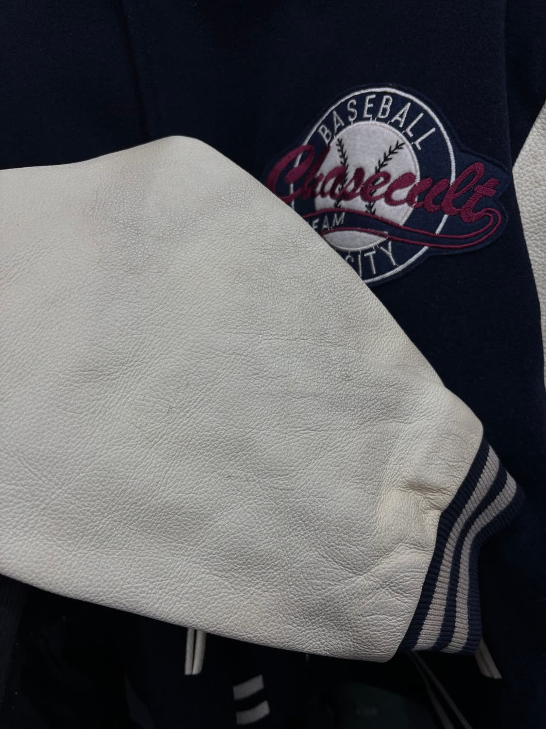 Chasecult 레더암 바시티 상품이미지6