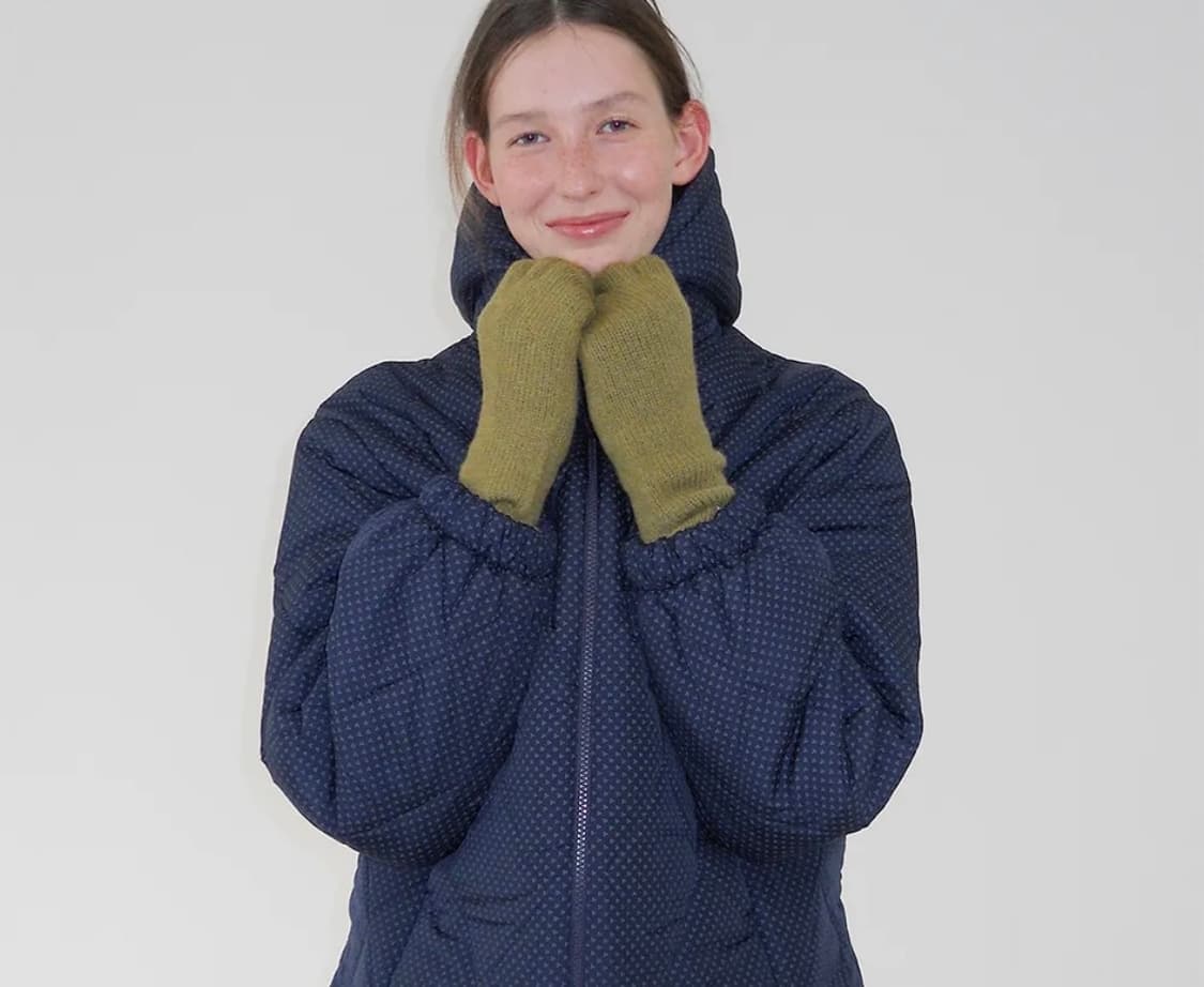 페스토 다크 네이비 퀼팅 후드 패딩 점퍼 상품이미지2